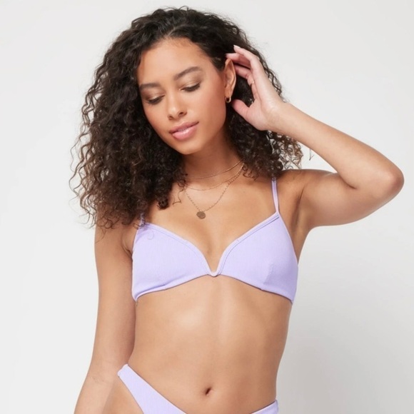 L*Space Ribbed Helena Bikini Top in Wisteria NWT - Picture 1 of 6
